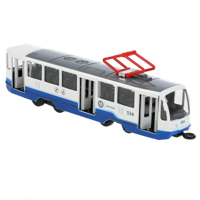 Металлическая модель Трамвай Технопарк TRAM71403-18SL-BUWH 01